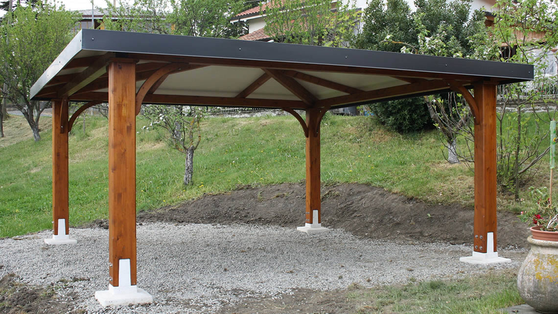 Gazebo in legno - CLASSIC - Proverbio Outdoor Design - tetto in tela